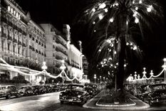 CPA La Cote d'Azur Nice La Promenade des Anglais la nuit 