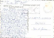 CPA Menton A M Le Casino Municipal et sa Piscine