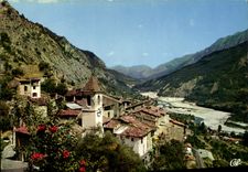 CPA Touet sur Var A M Vue generale et le Var 