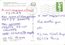 CPA Ste Agnes Alpes Mar Le village du littoral le plus haut d'Europe Vue generale aerienne le Righi 