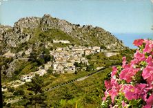 CPA La Cote d'Azur Sainte Agnes Le village du Littoral le plus haut d'Europe 