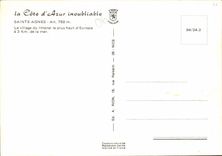 CPA La Cote d'Azur Sainte Agnes Le village du Littoral le plus haut d'Europe 