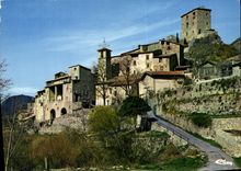 CPA Environs de Puget Theniers Alpes Mar Vue generale de Puget Rostang 