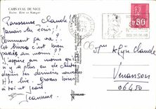 CPA Carnaval de Nice Boire Rire et Manger