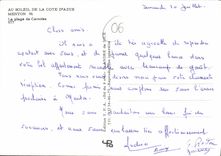 CPA Au soleil de la Cote d'Azur Menton La plage de Carnoles