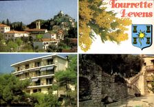 CPA Tourrette Levens Alpes Maritimes  Vue generale du Village et Le Ravin 