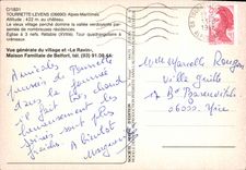 CPA Tourrette Levens Alpes Maritimes  Vue generale du Village et Le Ravin 