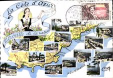 CPA bis La Cote d'Azur merveille de la nature 