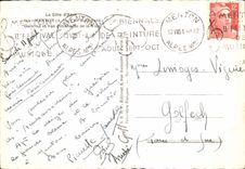 CPSM La Cote D'Azur Menton A M Boulevard Garavan et vue d'ensemble de la Ville