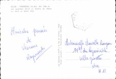 CPSM Pierrefeu A M Les quartiers Cluot et Combe de Peche au fond le Mont Vial 