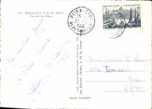 CPSM Peira Cava Vue sur les Alpes 