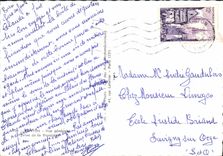 CPSM Menton Vue generale prise de la frontiere