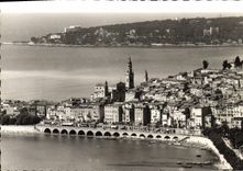 CPSM La Cote D'Azur Menton La Vieille ville et le Cap Martin 