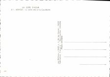 CPSM La Cote D'Azur Menton La Vieille ville et le Cap Martin