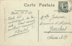 CPA Port Militaire de Brest sortie du cuirassé Hoche