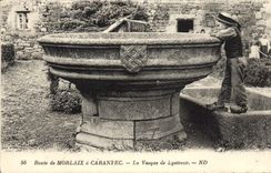 CPA Route de Morlaix à Carantec La Vasque de Lysireur 