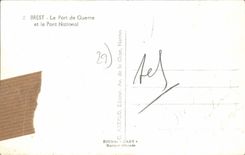 CPA Brest Le Port de Guerre et le Pont National