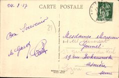 CPA Audierne Finistere Le fond du Port la place du marché