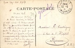 CPA Brest le chateau vue d'ensemble prise du pont National