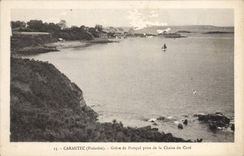CPA Carantec Finistere Greve de Porspol prise de la Chaise du Curé