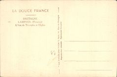 CPA Bretagne Lampaul Finistere l'Arc de Triomphe et l'eglise