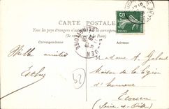 CPA Environs de Brest Argenton Rocher du Coq