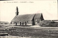 CPA Environs de Brest Camaret l'eglise 