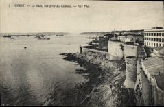 CPA Brest la rade vue prise du chateau 