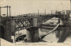 CPA Port Militaire de Brest le Pont National Fermé