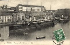 CPA Brest vue sur le port de Guerre 