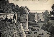 CPA Brest les Fortifications la pointe des Blagueurs 