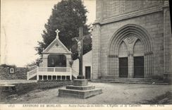 CPA Environs de Morlaix Notre dame de la Salette l'eglise et le Calvaire 