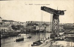 CPA Brest la grande Grue de l'Arsenal 