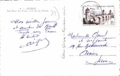 CPA Brest la rue de Siam vue de la poste 