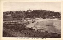 CPA Carantec Finistere plage du Kelenn vue generale 
