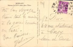 CPA Morlaix maisons du XVI siecle place Thiers