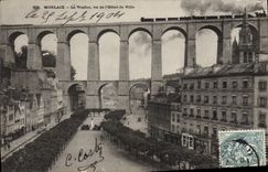 CPA Morlaix le Viaduc vu de l'hotel de ville 