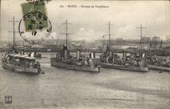 CPA Brest Groupe de Torpilleurs 