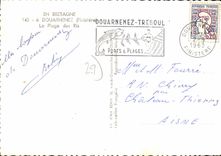 CPSM En Bretagne à Douarnenez Finistere la plage des Ris 