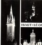 CPSM Bretagne Circuit Lumineux de haut Leon les ensembles de Guimiliau Saint Thegonnec Roscoff le Kr