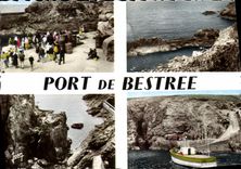 CPSM La Bretagne petit port de Bestre Finistere situe à coté de la Pointe du raz Embarquement pour l