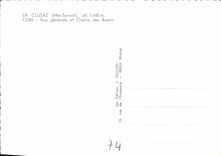 CPSM La Clusaz Hte Savoie Vue generale et Chaine des Aravis