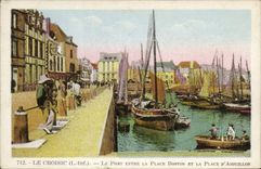 CPA Le Croisic L Inf Le Port entre la Plage Boston et la Place d'Aiguillon 