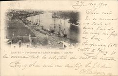 CPA Nantes Vue generale de la Loire et des Quais 