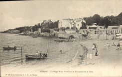 CPA Pornic La Plage de la Noveillard et Panorama de sa Cote 