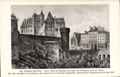 CPA Ancien Nantes vers 1845 explosion du 25 mai 1800