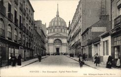 CPA Nantes Rue Mazagran Eglise Notre Dame 