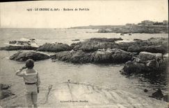 CPA Le Croisic L Inf Rochers de Port Lin 