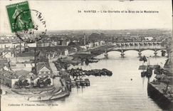 CPA Nantes l'Ile Gloriette et le Bras de la Madeleine 