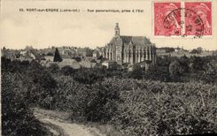 CPA Nort sur Erdre Loire Inf Vue panoramique prise à l'Est 